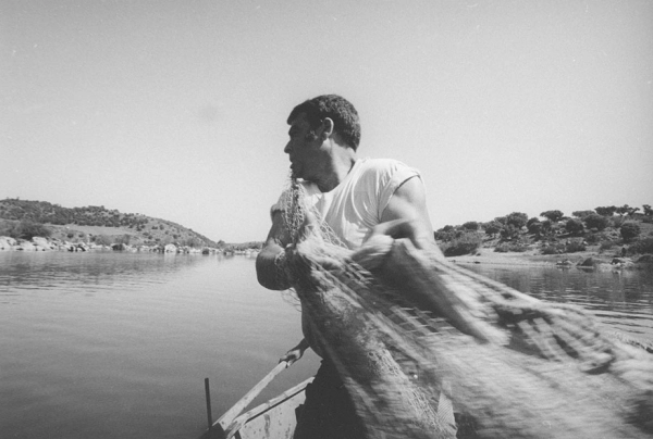 Pescador no rio Guadiana